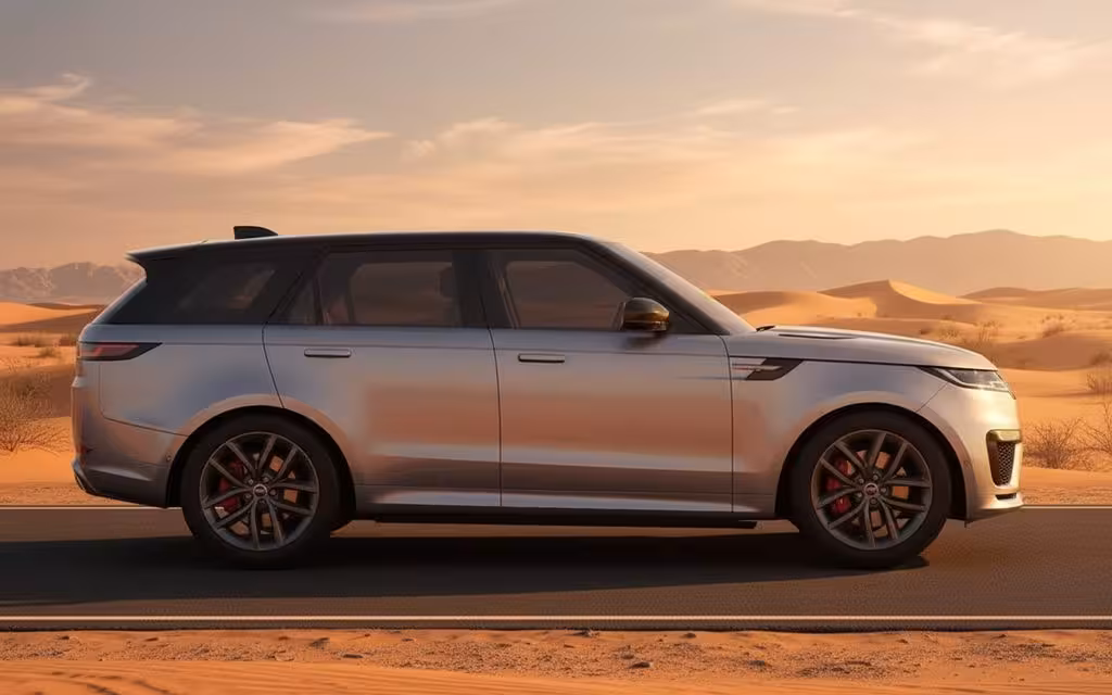 LandRover RangeRoverSport 2025 Grey side profile – rental in Dubai