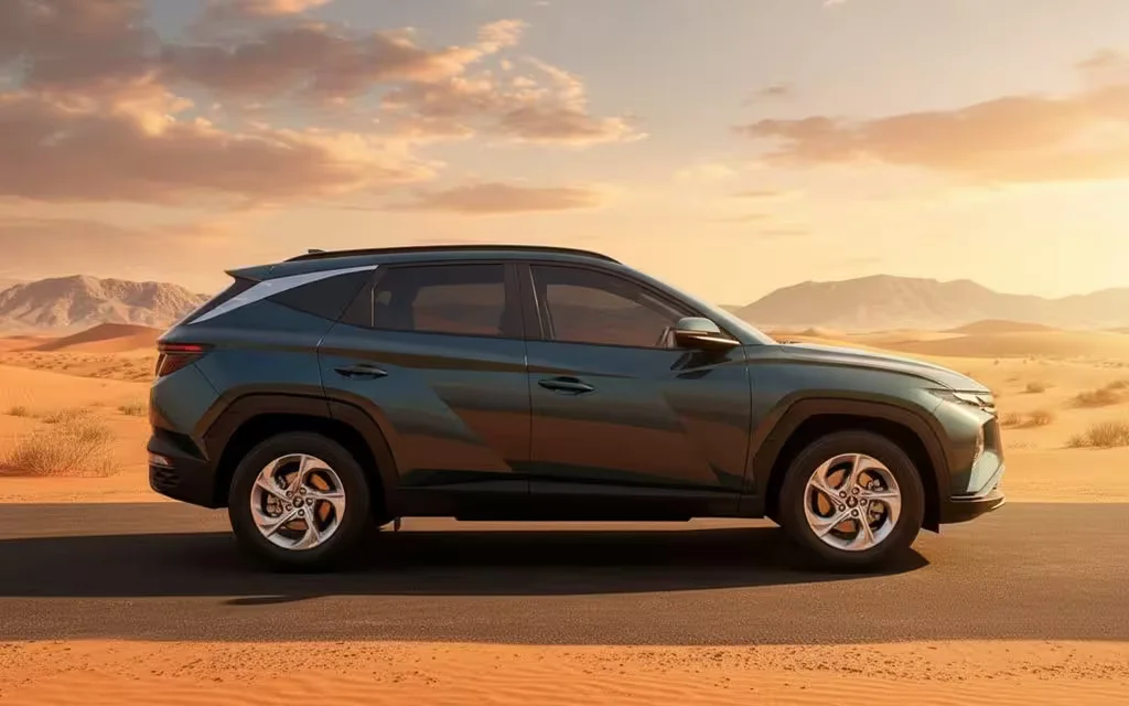 Hyundai Tucson 2023 Black side profile