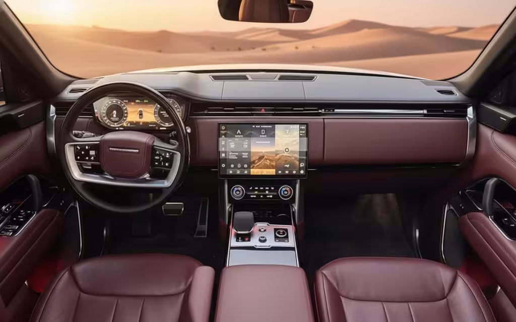 LandRover RangeRoverVogue 2024 interior view showing trim – rental in Dubai