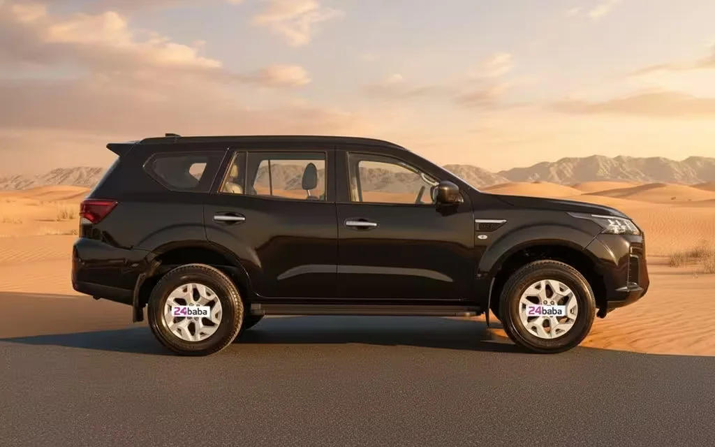 Nissan X Terra 2024 Black side profile – rental in Dubai