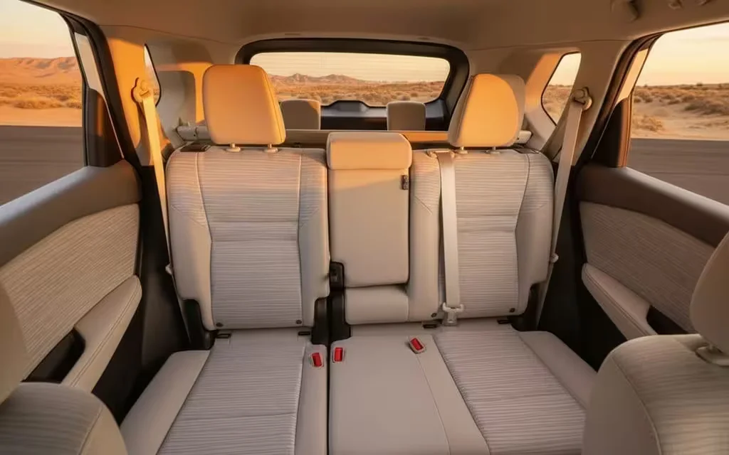 Nissan X Trail 2024 leather seats and cabin – rental in Dubai