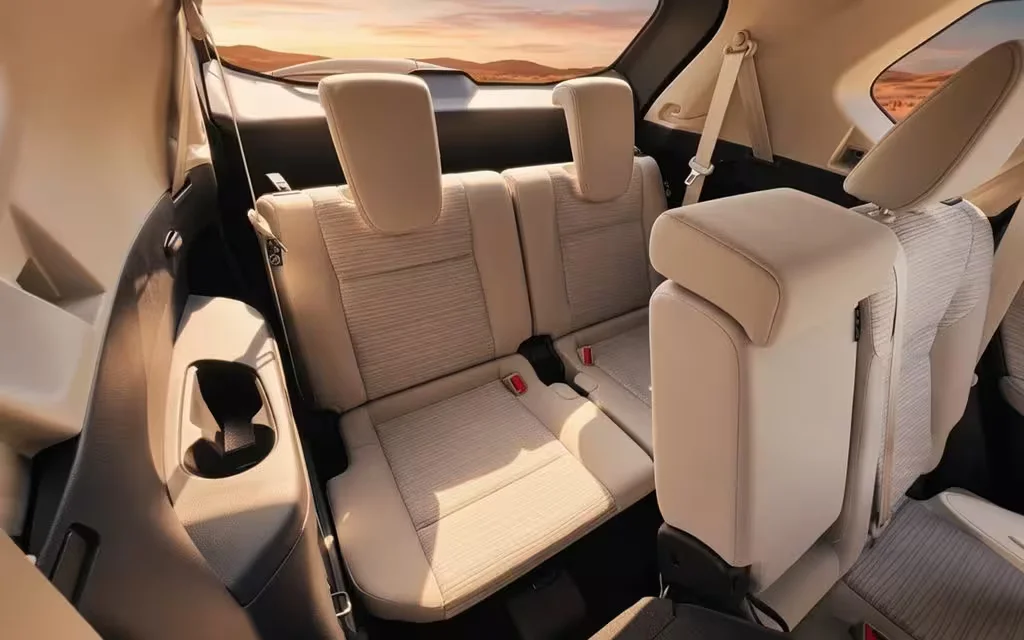 Nissan X Trail 2024 interior view showing trim – rental in Dubai