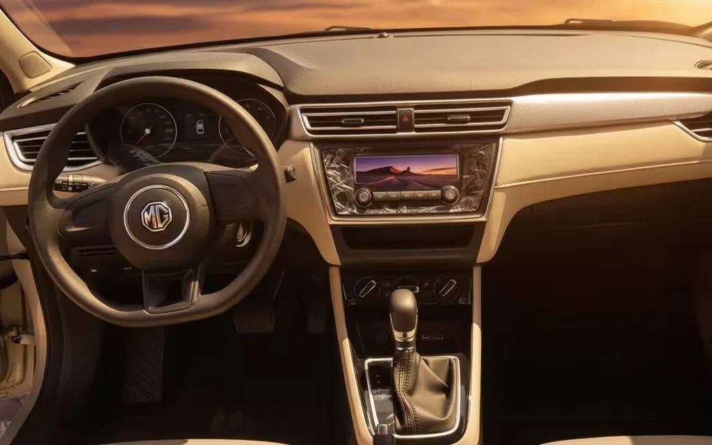 Mg 5 2023 interior view showing trim – rental in Dubai