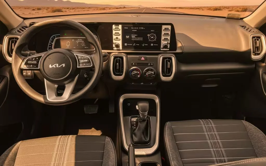 Kia Sonet 2025 dashboard and infotainment