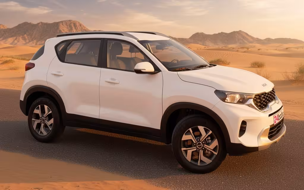 Kia Sonet 2024 White side profile