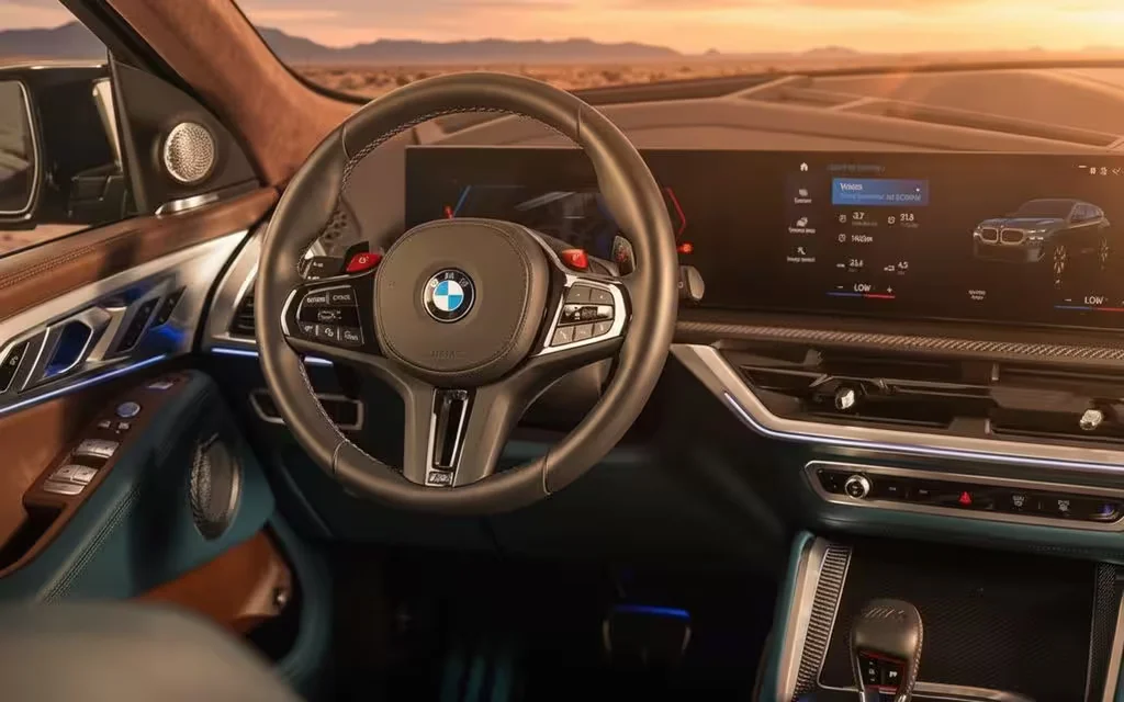 Bmw Xm 2024 dashboard and infotainment – rental in Dubai