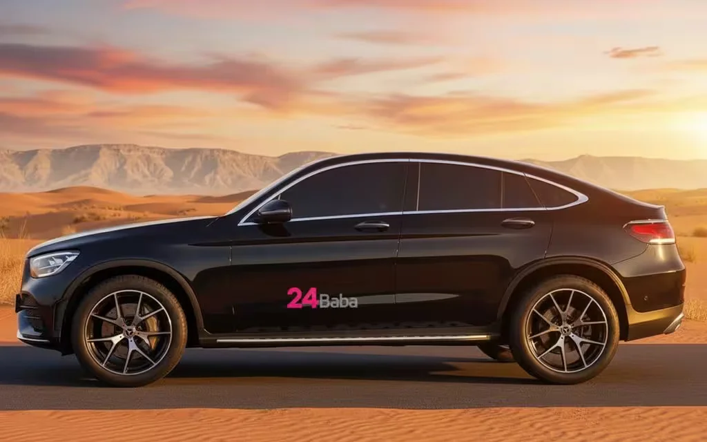 Mercedes Glc200 2023 Black side profile