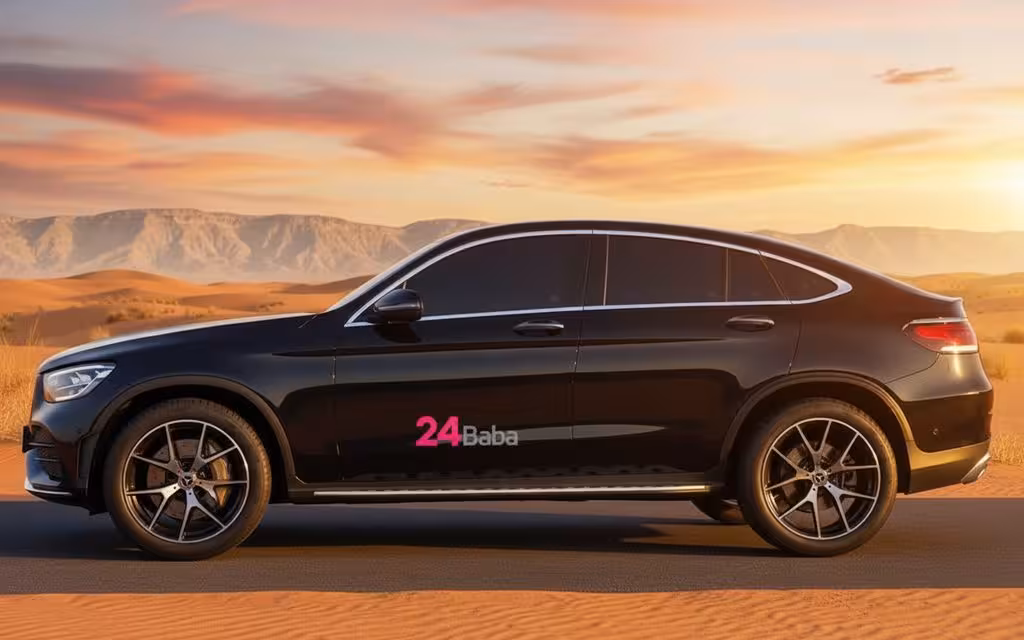 Mercedes Glc200 2023 Black side profile