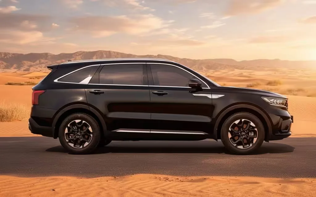 Kia Sorento 2024 Black side profile