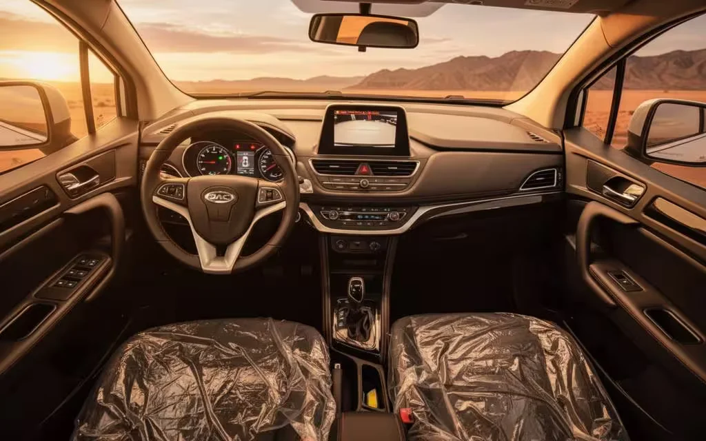 Jac S3 2024 dashboard and infotainment – rental in Dubai