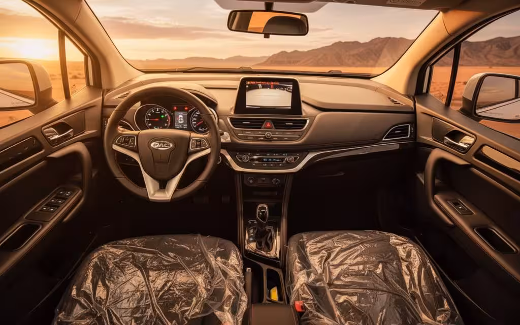 Jac S3 2024 dashboard and infotainment – rental in Dubai