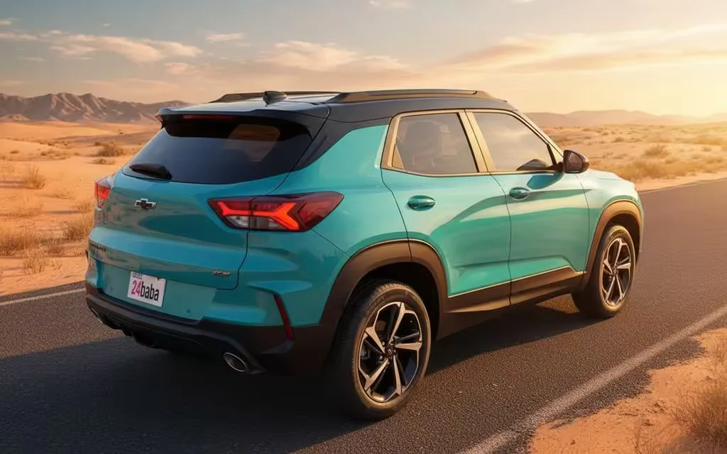 Chevrolet Trailblazer 2021 Blue side profile – rental in Dubai