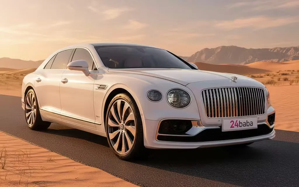 Bentley ContinentalFlyingSpur 2023 alloy wheel close up – rental in Dubai