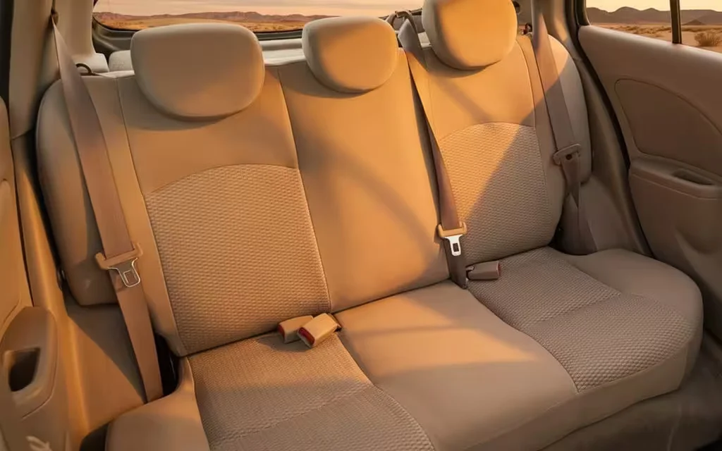 Nissan Micra 2020 leather seats and cabin – rental in Dubai