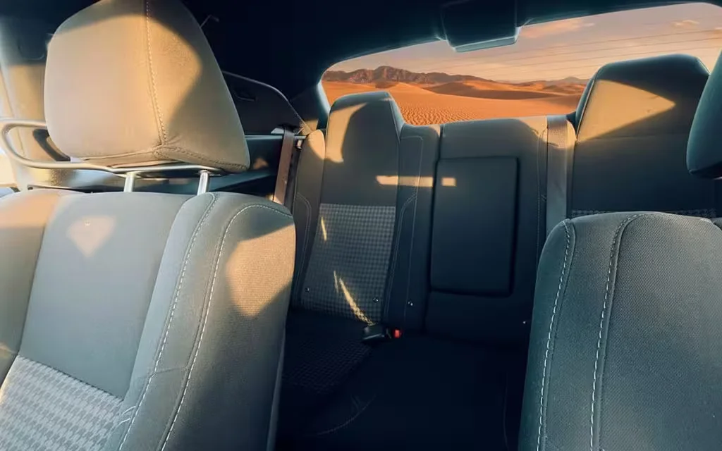 Dodge Challenger 2021 leather seats and cabin – rental in Dubai