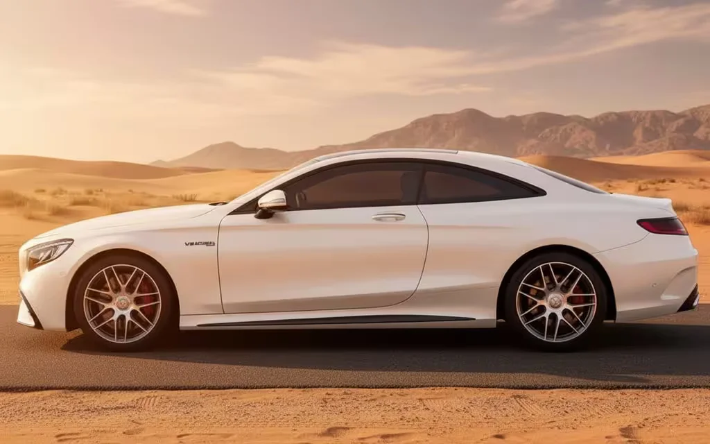 Mercedes S63 2025 White side profile