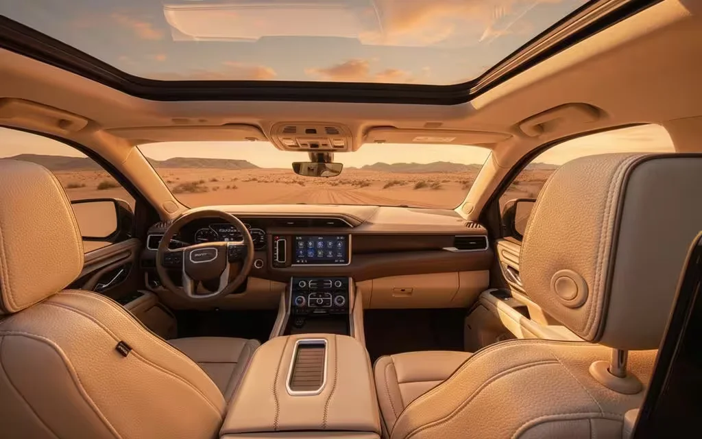 Gmc Yukon 2024 leather seats and cabin – rental in Dubai