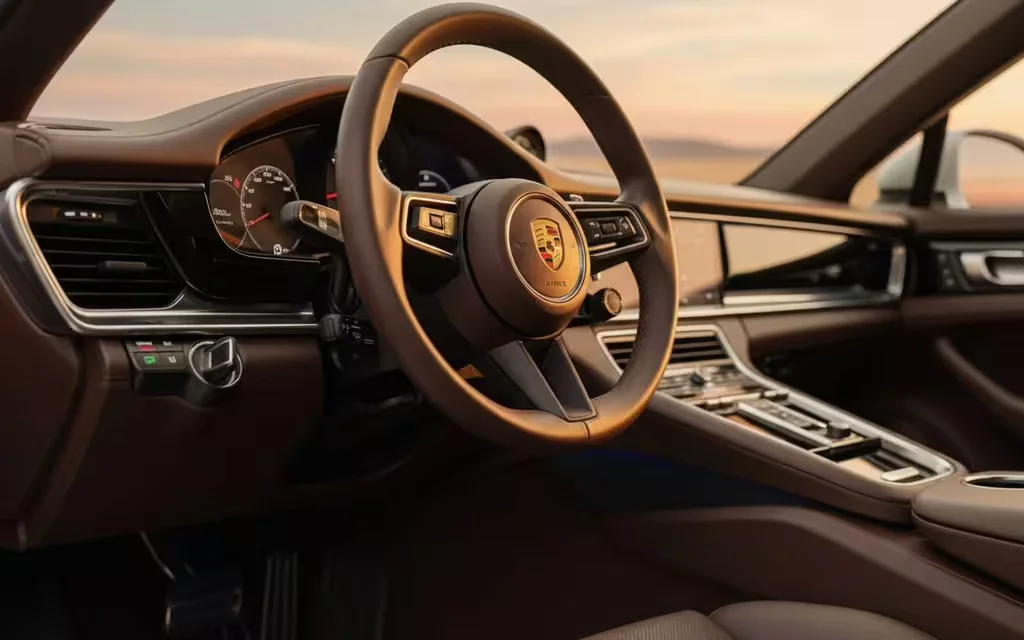 Porsche Panamera 2023 interior view showing trim