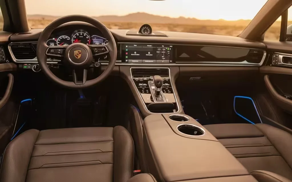 Porsche Panamera 2023 interior view showing trim