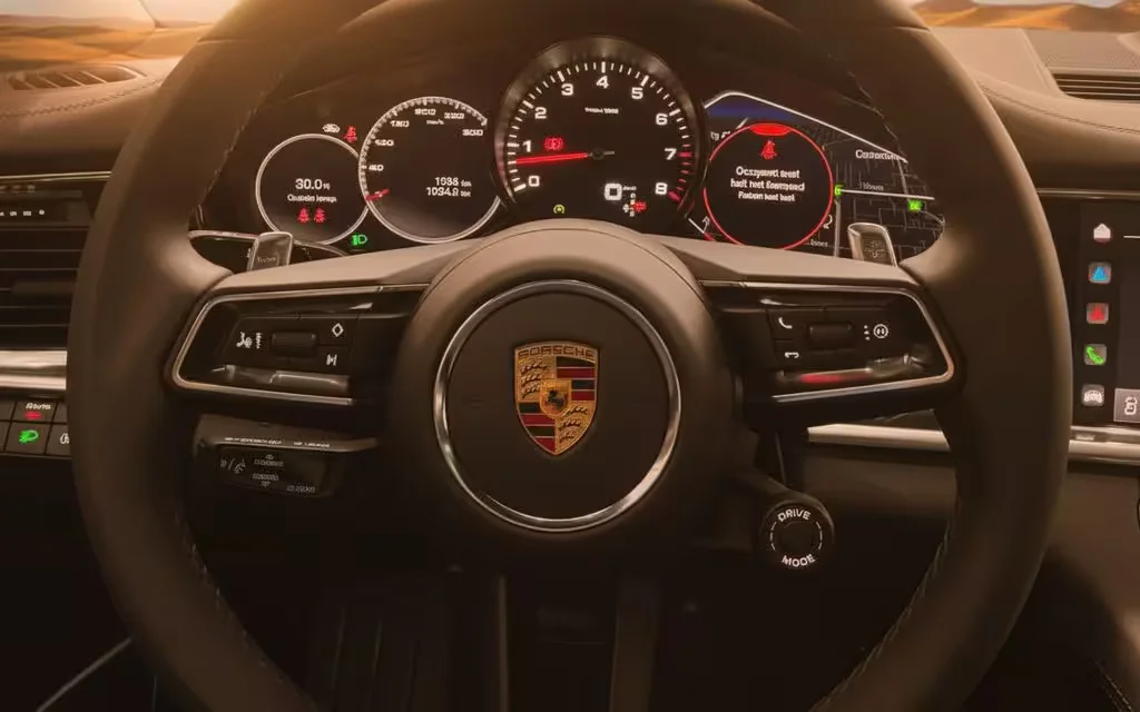 Porsche Panamera 2023 interior view showing trim