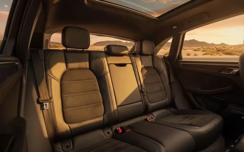Porsche Macan 2023 leather seats and cabin – rental in Dubai
