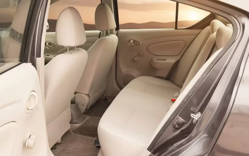 Nissan Sunny 2023 leather seats and cabin – rental in Dubai