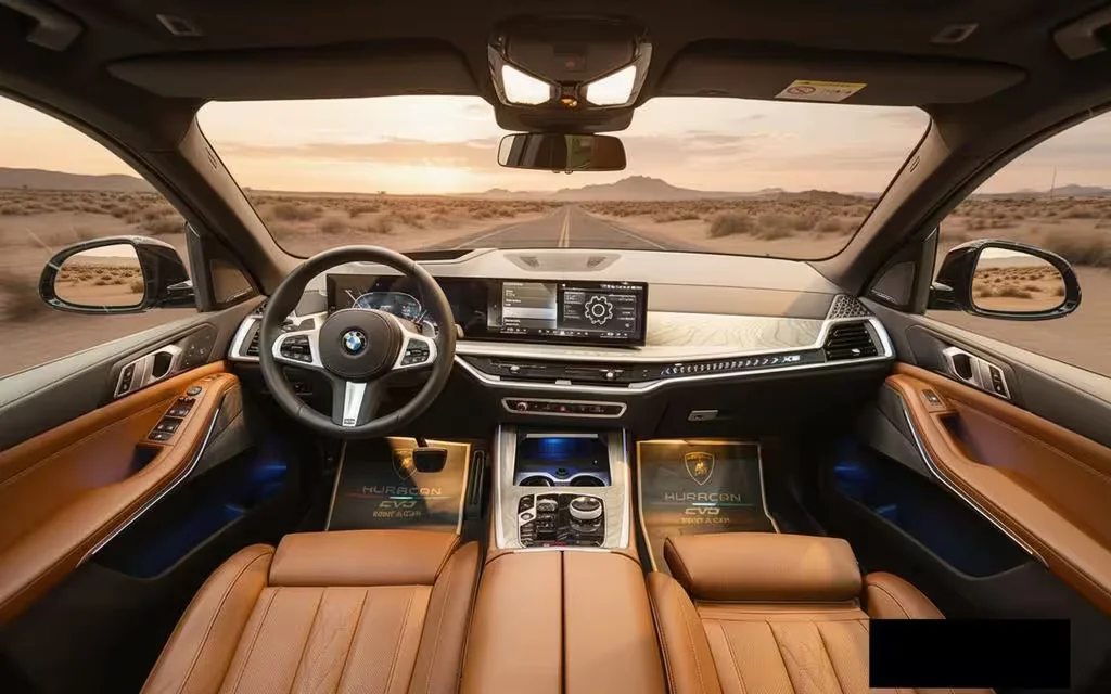 Bmw X5 2025 dashboard and infotainment – rental in Dubai