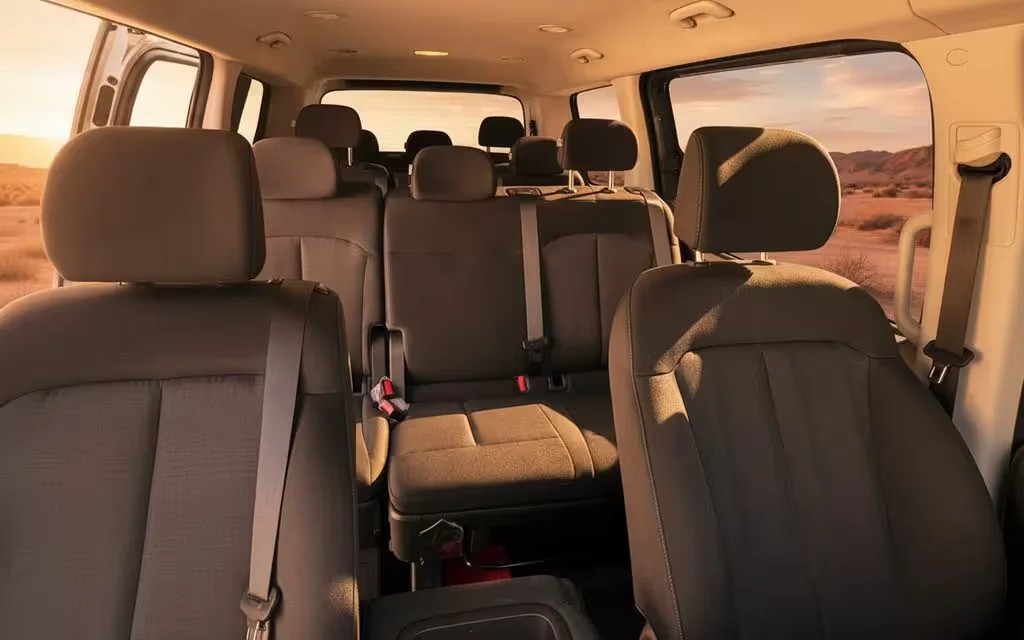 Hyundai Staria 2025 leather seats and cabin – rental in Dubai