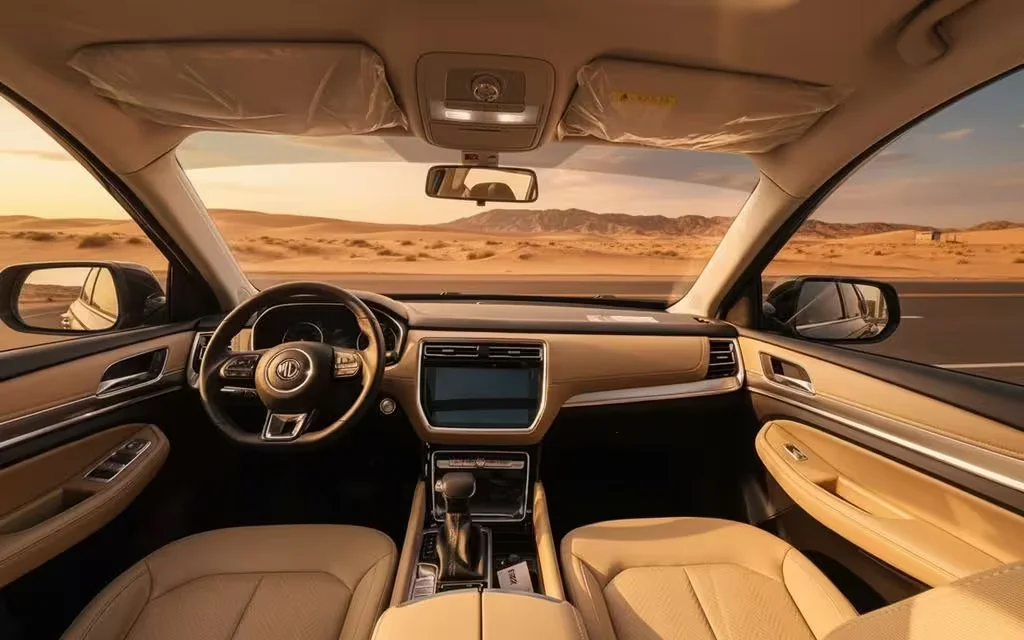 Mg Rx8 2022 interior view showing trim – rental in Dubai