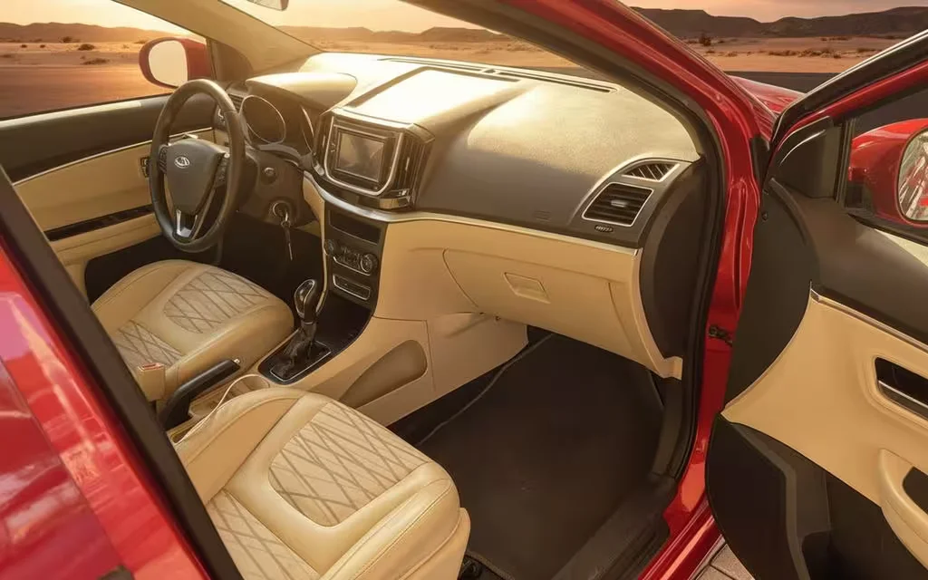 Chery Arrizo3 2020 interior view showing trim – rental in Dubai