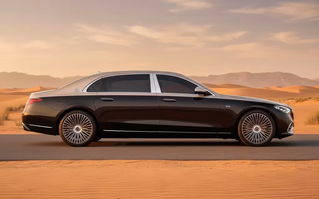 Mercedes S680 2025 Black side profile