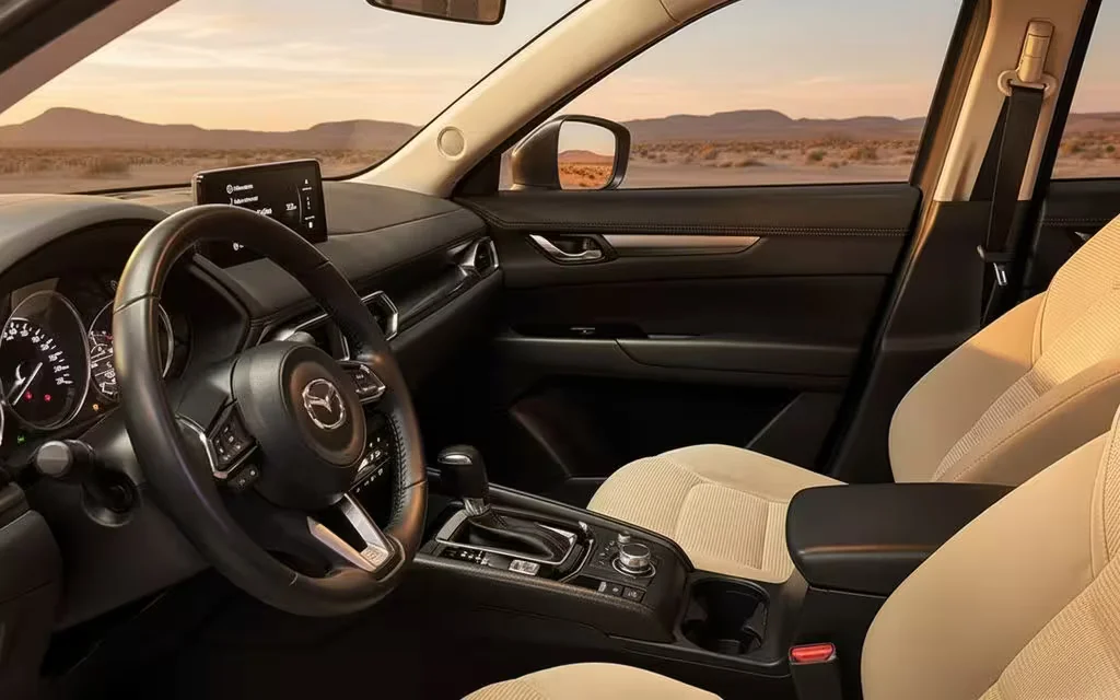 Mazda Cx 5 2024 interior view showing trim – rental in Dubai