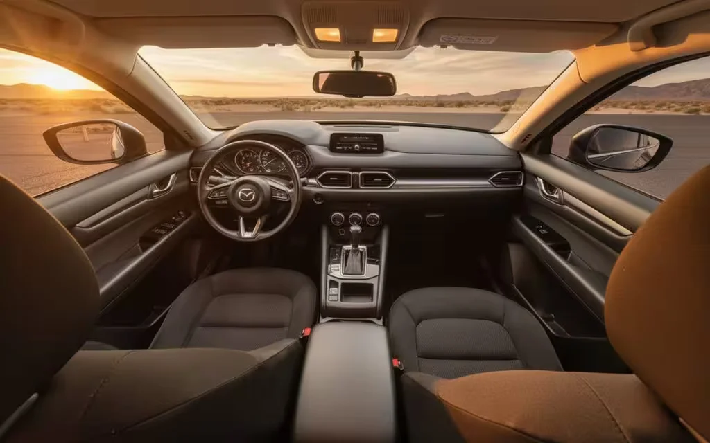 Mazda Cx 5 2024 interior view showing trim – rental in Dubai