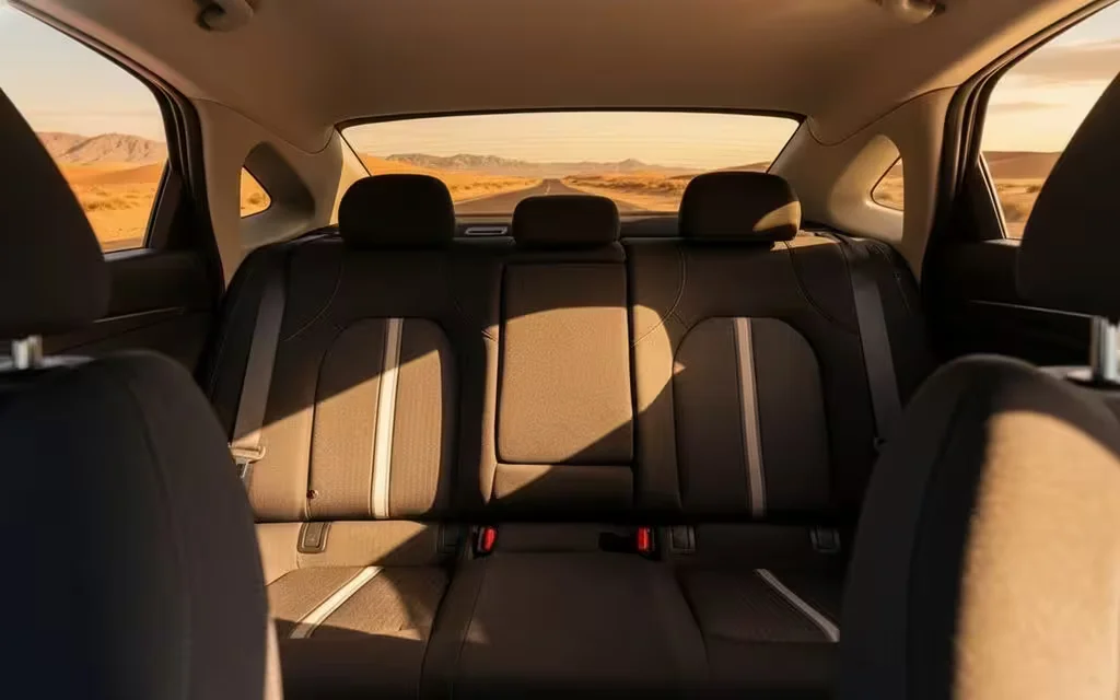 Hyundai Sonata 2024 leather seats and cabin – rental in Dubai