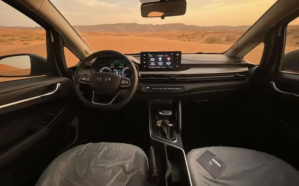 Geely Gx3 2026 dashboard and infotainment – rental in Dubai