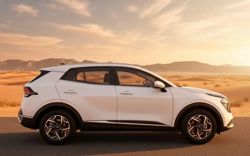 Kia Sportage 2023 White side profile