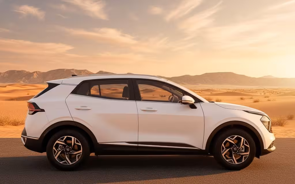 Kia Sportage 2023 White side profile