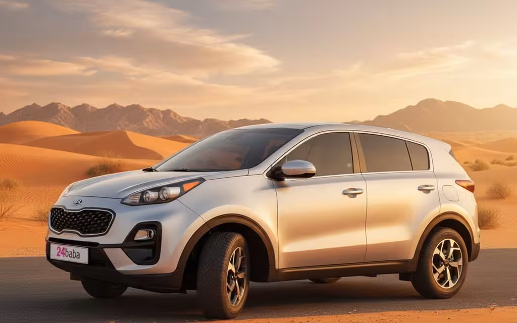 Kia Sportage 2021 Silver side profile