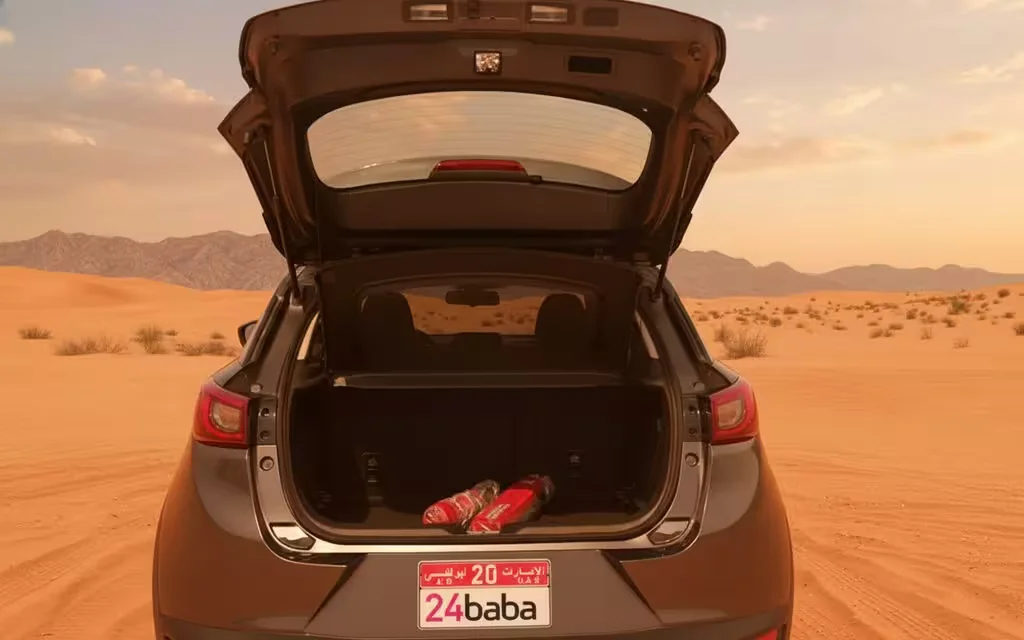 Mazda Cx 3 2025 Grey rear view showing taillights – rental in Dubai