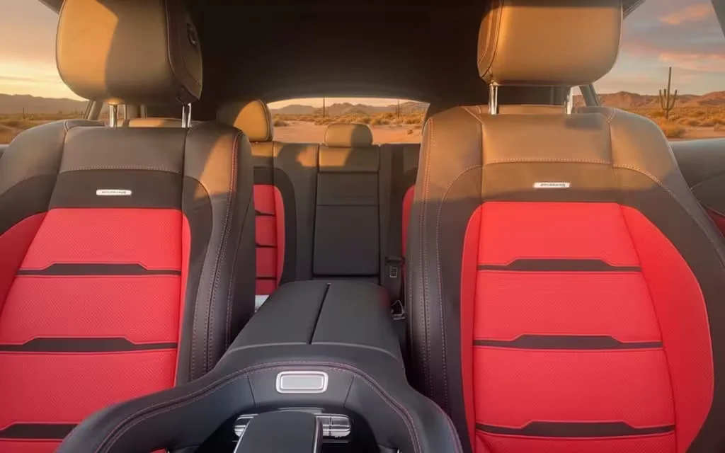 Mercedes Gle53 2021 leather seats and cabin – rental in Dubai