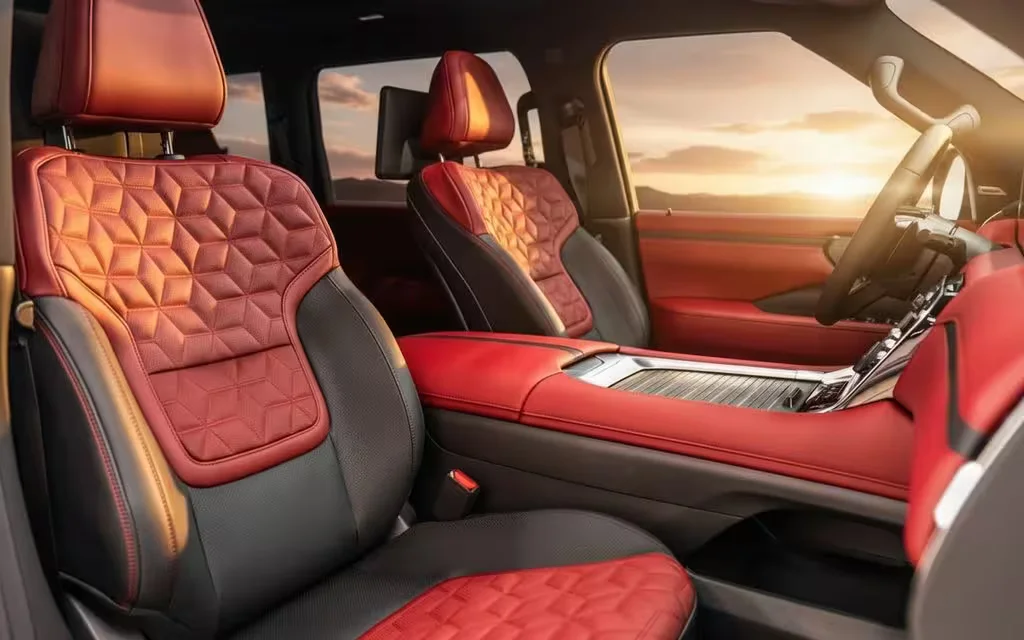 Nissan Patrol 2025 interior view showing trim – rental in Dubai