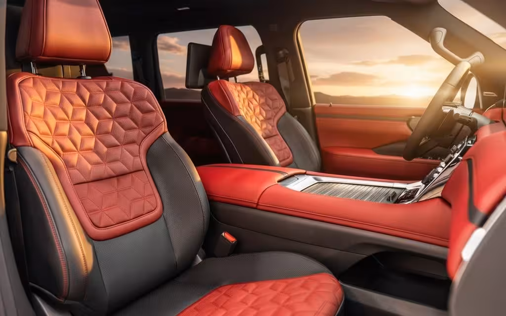 Nissan Patrol 2025 interior view showing trim – rental in Dubai