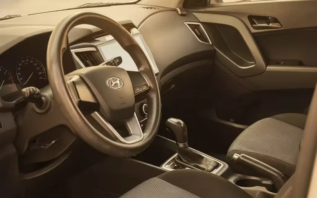 Hyundai Creta 2021 interior view showing trim – rental in Dubai