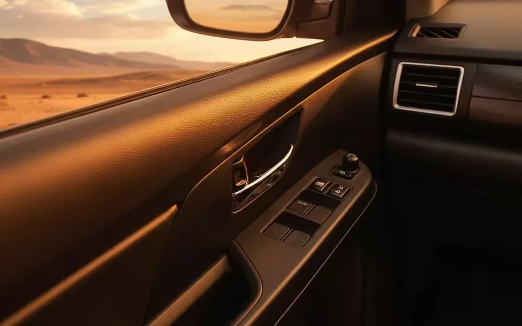 Suzuki Ertiga 2023 interior view showing trim – rental in Dubai