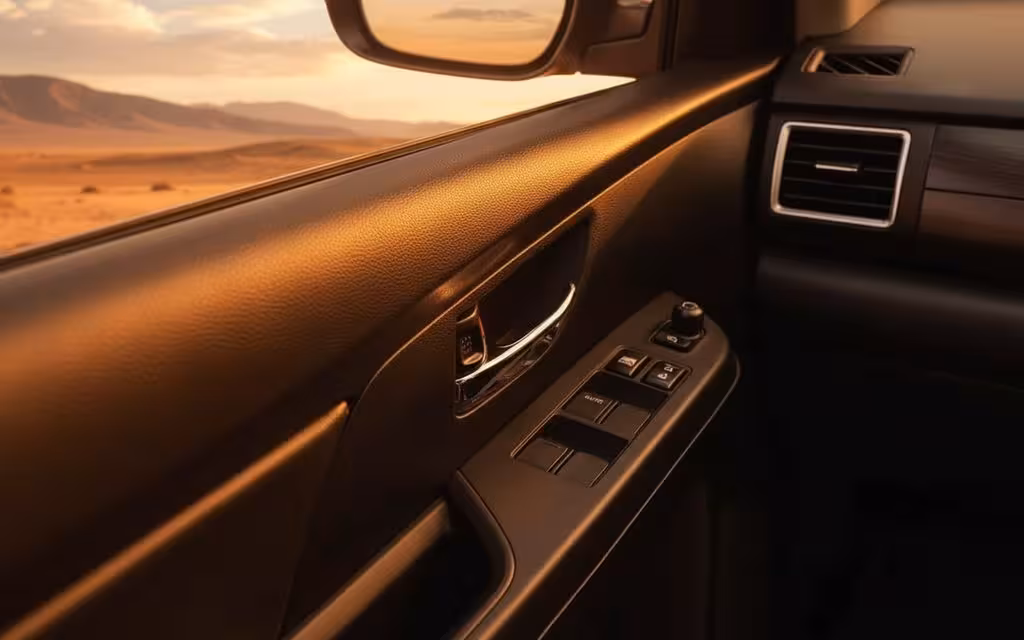 Suzuki Ertiga 2023 interior view showing trim – rental in Dubai