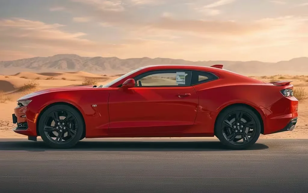 Chevrolet Camaro 2023 Red side profile