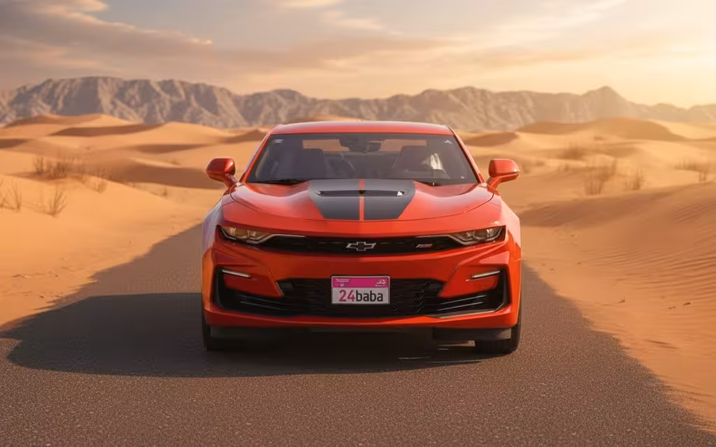 Chevrolet Camaro 2023 Red front view with headlights