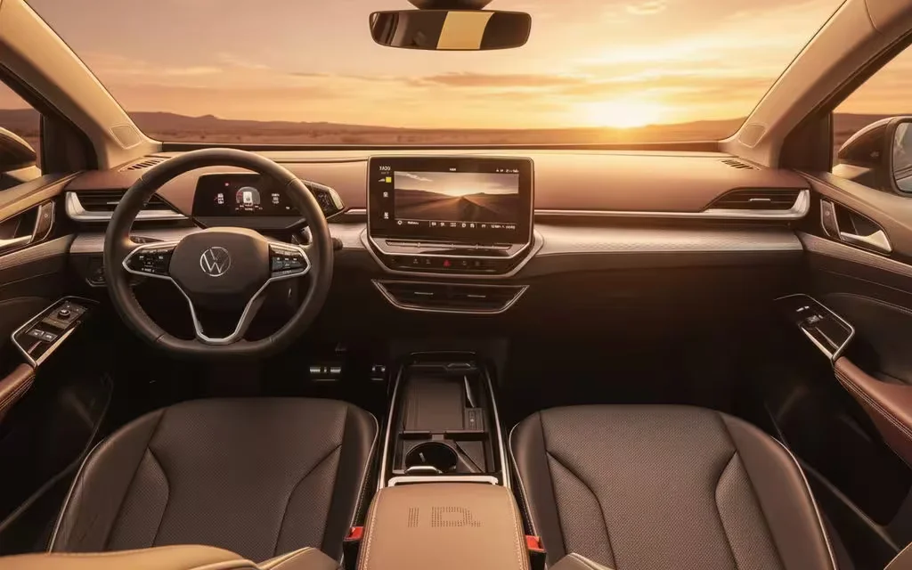 Volkswagen Id6 2021 interior view showing trim – rental in Dubai