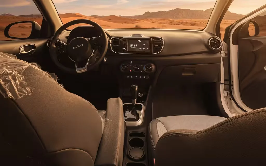 Kia Pegas 2024 dashboard and infotainment