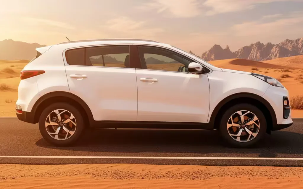 Kia Sportage 2020 White side profile